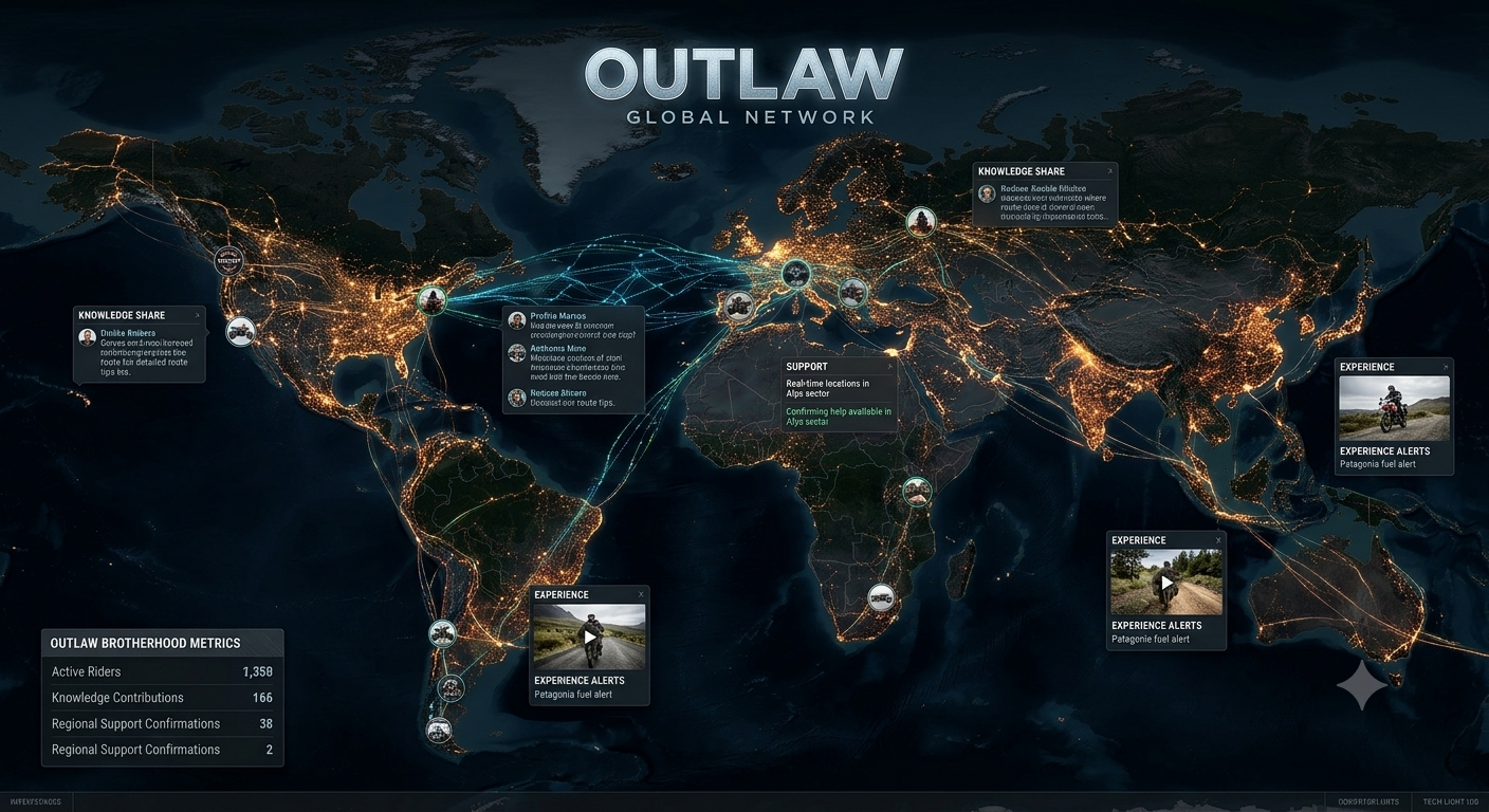 Mapa de Rotas Outlaw